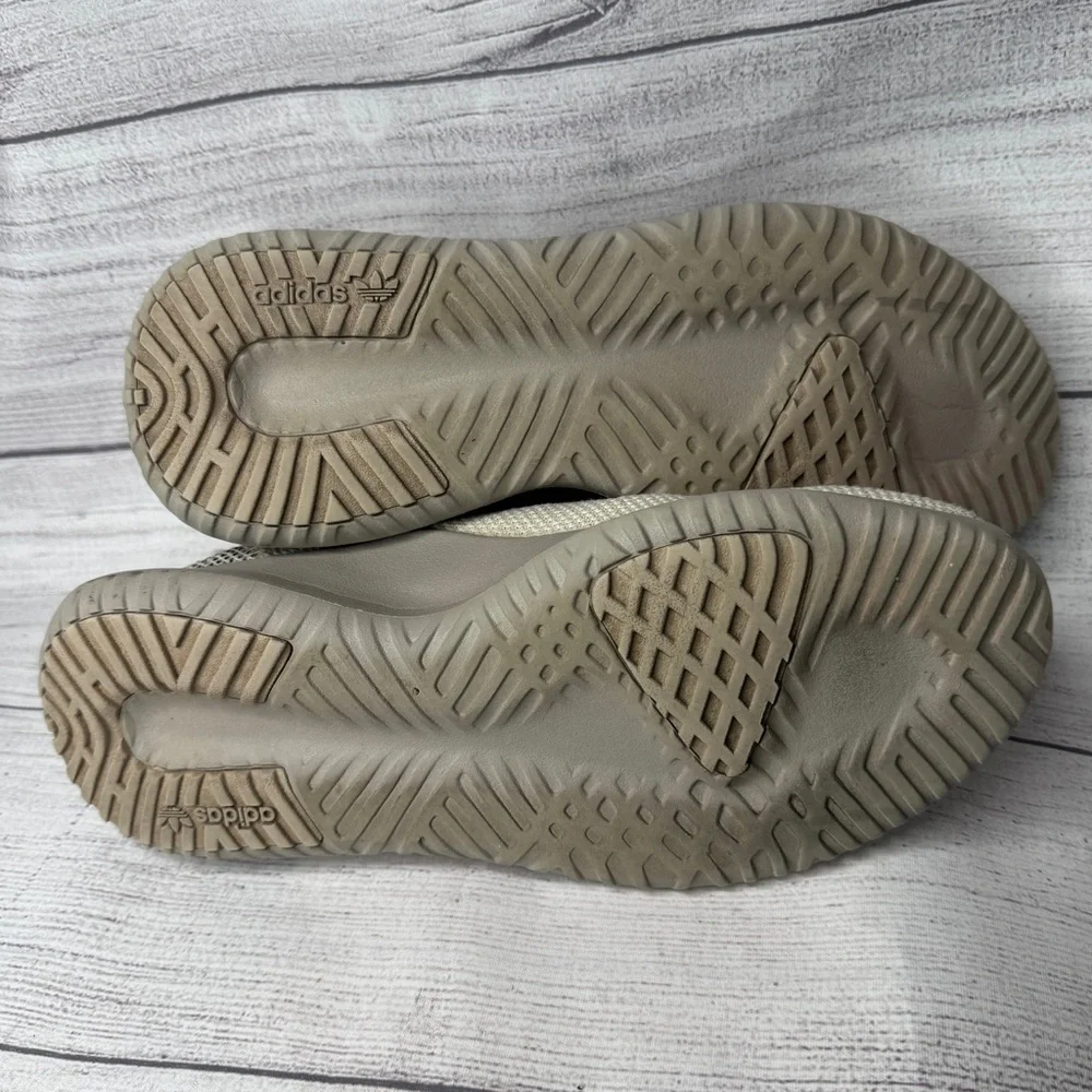 Adidas Tubular Shadow Knit‎ Sneaker Cream Black Men’s Size 6.5